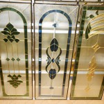 Витражи в душевой