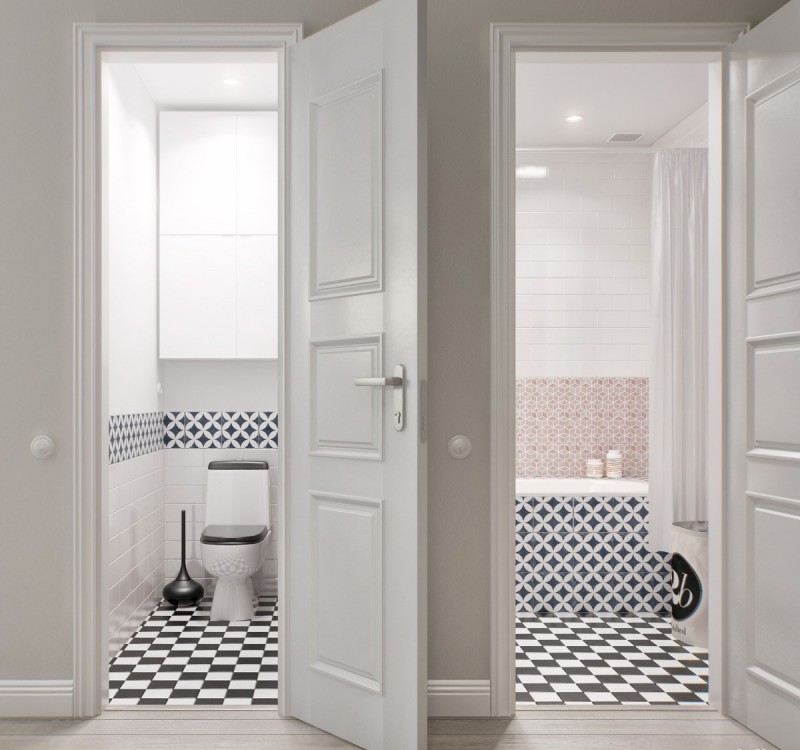 замена дверей в ванной и туалете 