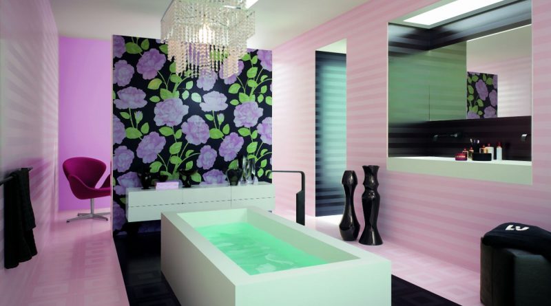 плитка-в-ванной-с-панно